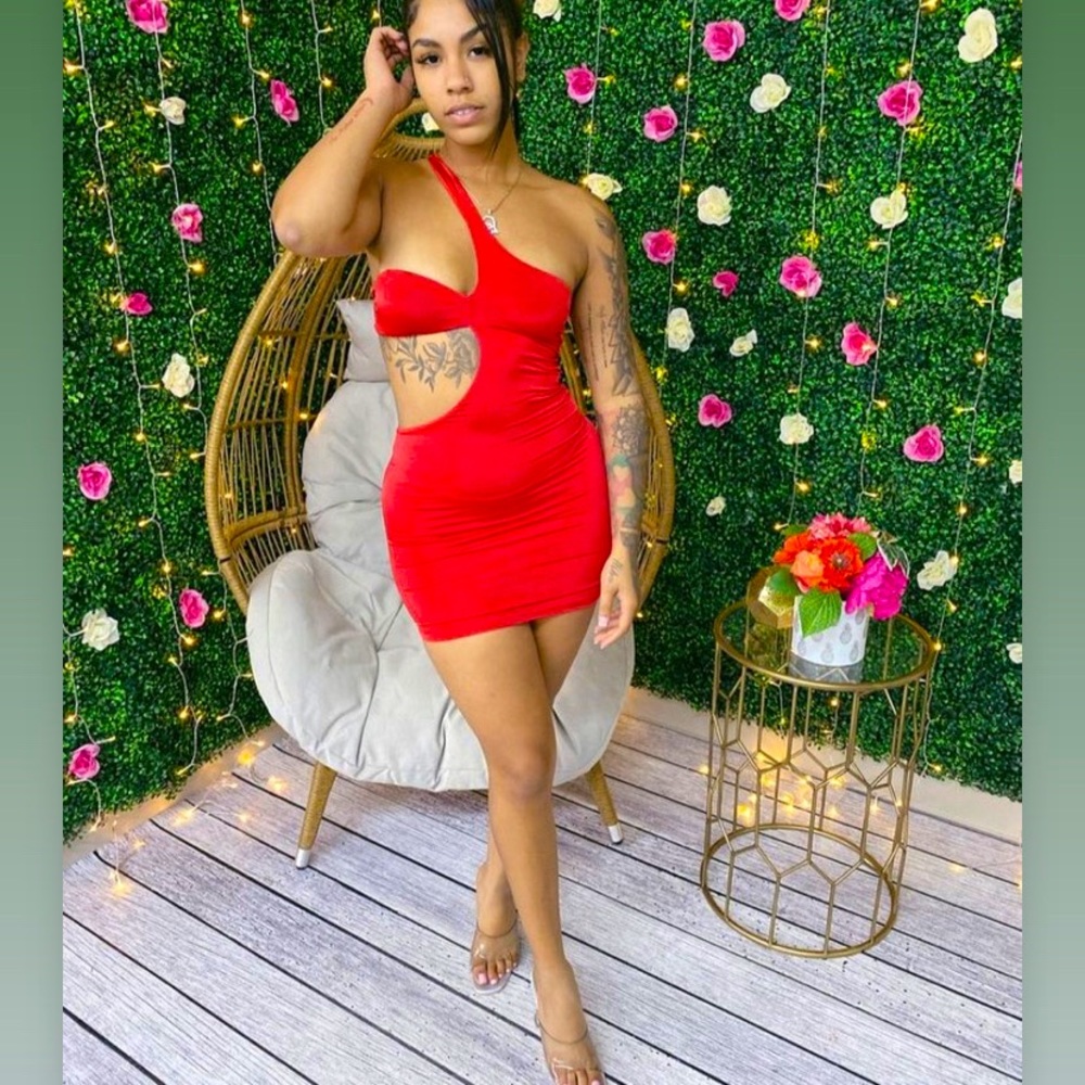 Little red dress I’m wearing a med. usual a size s